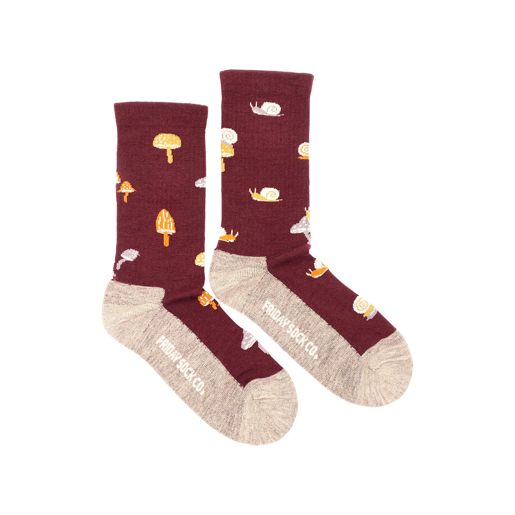 Women's Mushroom Merino Wool Socks