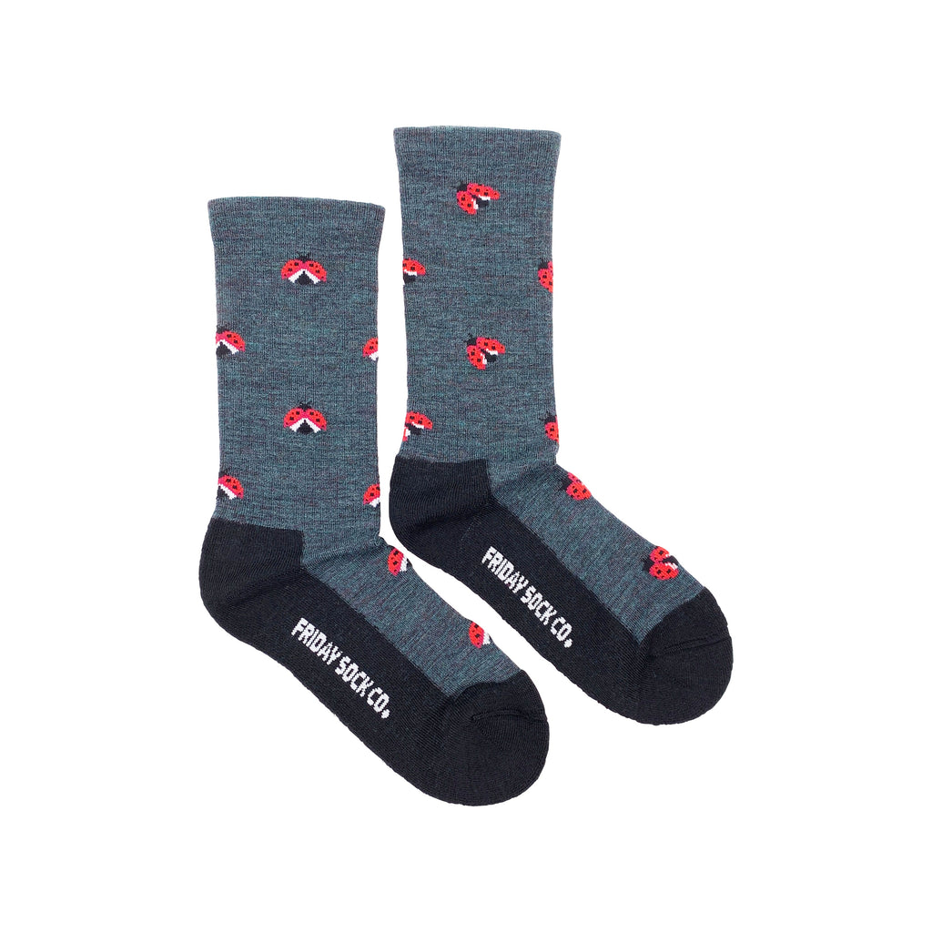 Women's Ladybug Merino Wool Socks