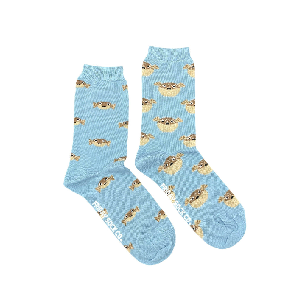 Women's Puffer Fish Socks-Women's Socks-Canada-Friday Sock Co.